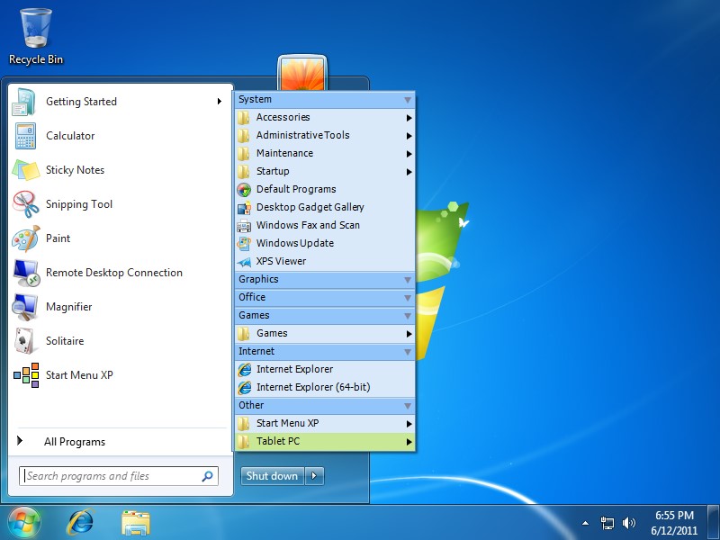 Start Menu X 4.6.6